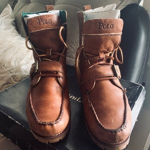 Polo Ralph Lauren Ranger Leather Buckle Boots